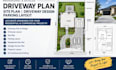 design driveway plan, site plan, driveway design, parking layout