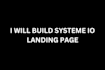 build systeme io website, systeme io landing page