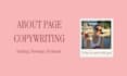 make your about page sound like you