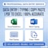 do fast data entry taping copy paste and excel work