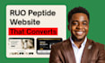 build a ruo peptide research website with age gate and calculator