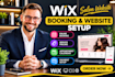 do wix salon booking website,service pricing, appointment calendar payment setup