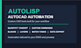 create custom autolisp tools for autocad automation and quantity takeoff