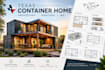 design texas shipping container home architectural structural and mep drawings