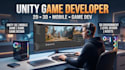develop a unity 3d game, mobile game, 2d game and game environment