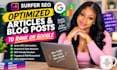 write surfer SEO optimized articles and blog posts to rank on google