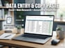 do data entry,copy paste and web search
