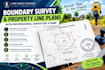 create boundary survey, property line plans with professional surveyor stamp