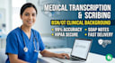 do medical transcription and write soap note