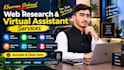 do web research, data entry and virtual assistant tasks