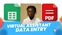 data entry and web research