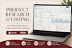 do product research and listing for shopify and ebay