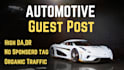 write and published guest post on my automotive blogs
