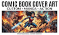 create custom comic book covers and manga cover art