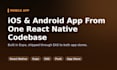 build your ios and android app with react native and expo