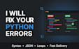 fix python script errors and syntax bugs