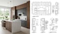 create kitchen cabinet shop drawings, cad technical drawings and manufacturing