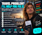 fix your travel problem or flight disruption