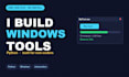 build a custom windows desktop tool or automation script in python