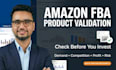 validate your amazon fba product idea before you invest