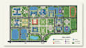 design custom campus map school map navigation map and wayfinding