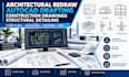 architectural redraw construction drawing auto cad drafting structural detailing