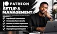 create a professional patreon page setup, profile