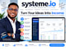 create a complete systeme io sales funnel and landing pages