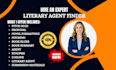 be your literary agent, write query letter, book proposal, synopsis, pitch deck