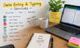 do data entry and typing