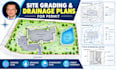 create site grading, drainage and stormwater management plans for permit