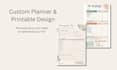 design a custom planner or printable template