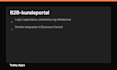 build a business central b2b portal or customer self service solution