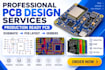 design your production ready pcb with schematic bom and gerbers