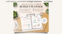 design a printable budget planner in canva
