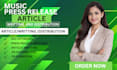 write press release distribution submit PR distribution to news media outlet