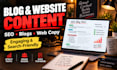 write engaging and SEO friendly content for your website or blog
