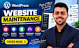 do wordpress website maintenance, support, security and monthly care