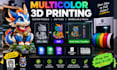design multicolor 3d print model and 3mf files for bambu ams prusa