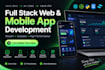 build full stack web application landing page and mobile app