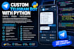 develop a custom telegram bot with python