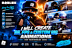 create r6, fps and custom rig animations for you roblox game