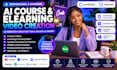 create ai spokesperson video elearning video with synthesia heygen ai presenter