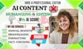 proofread and paraphrase ai content, chatgpt rewrite, humanize ai, book editing