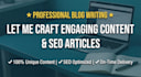 write SEO friendly articles and blog posts