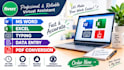 ms word excel typing data entry and online office services