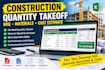 do construction quantity takeoff, boq and cost estimation