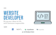 be the web developer in your project