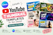 design editable youtube thumbnail templates in canva