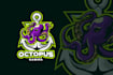 design a premium octopus logo with a unique style